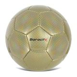 Barocity Soccer Ball - Premium Boys and Girls Soccer Ball With Reflective Hex Outdoor and Indoor Soccer Ball for Playtime Training and Games Cool Ball for All Ages - Iridescent Gold Size 3