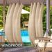 SHANNA Outdoor Curtains for Garden Patio Gazebo Windproof Blackout Double Grommet(Top and Bottom Fixed) Drapes