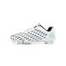 SIMANLAN Kids Soccer Cleats Lace-Up Turf Soccer Shoes Mens Outdoor Indoor Training Sneakers White 5.5Y