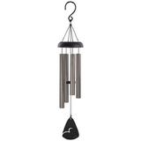 Outdoor Living and Style 21â€� Silver and Black Signature Series Aluminum Wind Chime