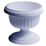 ATT Southern UR1212WH 12 White Grecian Urn Plastic Porch Planters - Quantity of 10