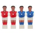 4Pcs Rod Soccer Foosball Table Football Man Soccer Player Replacement Parts for 1.4M Table Football (2pcs Red and 2pcs Blue)