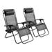 Mainstays Zero Gravity Chair Lounger 2 Pack - Black