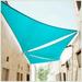 ColourTree 14 x 14 x 14 Turquoise Triangle Sun Shade Sail Canopy Mesh Fabric UV Block & Water Air Permeable - Commercial Heavy Duty - 190 GSM - 3 Years Warranty - Custom Make