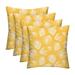 RSH DÃ©cor Indoor Outdoor Set of 4 Pillows 17 x 17 Shade Spice Yellow