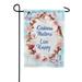 America Forever Kindness Matters Live Happy Garden Flag 12.5 x 18 inch Inspirational Live Love Laugh Double Sided Pink Floral Butterfly Summer Seasonal Yard Outdoor Decorative Motivational Flag