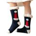 Womens Fuzzy Slipper Socks Winter Thermal Snowflake Christmas Stockings Fluffy Warm Indoor Home Socks Lupus Socks Casual Socks Women s Running Socks Short Compression Socks Women Basketball