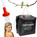 Camping Shower Bag Solar Heating Portable Shower Bag 40L/10 Gallon Camp Shower Removable Hose & Switchable Shower Head