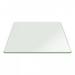 20 Inch Square Glass Table Top 1/2 Inch Thick Clear Tempered Glass With Beveled Edge Polished