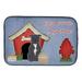 Dog House Collection Staffordshire Bull Terrier Blue Dish Drying Mat