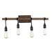 Savoy House 8-993-4-41 Burgess 4 Light Bathroom Vanity Light in a Durango Finish (28 W x 10.25 H)