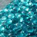 Fire Pit Glass - Aqua Blue Reflective Fire Glass Beads 3/4 - Reflective Fire Pit Glass Rocks - Blue Ridge Brandâ„¢ Reflective Glass Beads for Fireplace and Landscaping