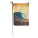 LADDKE Blue Hawaii Amazing Ocean Wave Breaking at Sunset Epic Surf Tide Barrel Garden Flag Decorative Flag House Banner 28x40 inch