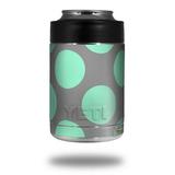 Skin Decal Wrap for Yeti Colster Ozark Trail and RTIC Can Coolers - Kearas Polka Dots Mint And Gray (COOLER NOT INCLUDED) by WraptorSkinz