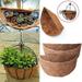 Walbest Thick Coco Coir Liners for Hanging Planter Basket 2Pcs Half Round Coconut Fiber Plant Basket Liner Insulation Flowerpot Basket Coconut Mat (Basket Not Included)