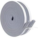 OUSITAI Foam Seal Tape 4 Rolls 1/2 Inch Wide X 2/5 Inch Thick Self Adhesive Weather Stripping Insulation Foam Neoprene Weather Stripping Total 13 Feet Long (4 X 3.3 Ft Each)