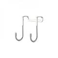 Brand Clearance! Over Cabinet Drawer Double Hooks Heavy Duty Stainless Steel Multiple Use Narrow Door Hook for Kitchen Bathroom Drawer Wardrobe Cabinet Door to Hang Bags Towels Coat More