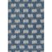 Novogratz 2 x 3 Blue Geometric Outdoor Rug