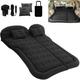 Fyearfly SUV Air Mattress Flocking Travel Mattress Inflatable Car Mattress with 2 Pillows Car Sleeping Bed Black