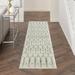 Nourison Passion Geometric Ivory/Grey 2 2 x 10 Area Rug (2x10)