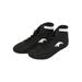 UKAP Unisex-child School Breathable Round Toe Wrestling Shoe Boys Sports Comfort Ankle Strap Boxing Shoes Anti Slip High Top Black-1 2.5Y