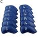 12 Pcs Club Protector PU Leather Headcover Golf Iron High Head Covers NEW P3F4