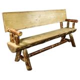 Montana Woodworks Glacier Country Indoor / Outdoor Half Log Bench