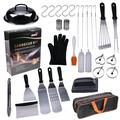 Griddle Accessories 32pcs Griddle Grill Tools Set for Blackstone and Camp Chef Professional Grill Spatula Set for Outdoor BBQ and Camping