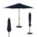 Sorara 11ft Round Lyon Outdoor Patio Umbrella 6 Ribs-Dark Blue