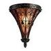 Ornamental Basket Design 1-Light Wall Sconce in Bronze with Swirling Textures and Botanical Accents 12.5 inches W X 14.75 inches H Bailey Street Home