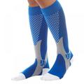 Men Women Sport Soccer Socks Leg Support Stretch Compression Socks Below Knee Socks