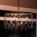 Urban Ambiance Luxury French Country Indoor Pendant or Chandelier Large Size: 14.5 H x 21.5 W with Provincial Style Elements Oil Rubbed Parisian Bronze Finish and Open Metal Lattice Shade UQL2262