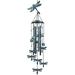 Monsiter QE Wind Chimes Outdoors Wind Chimes with 4 Aluminum Tubes - Dragonfly Wind Chime with S Hook Wind Bells Hanging Decorate for Patio Garden Backyard or Porch