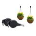 2 Pack Plant Pulley Retractable Plant Hook Pulley Easy Reach Plant Hanger Flower Basket Hook Hanger for Garden Baskets Pots and Birds Feeders