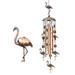 Flamingo Wind Chimes Brass Wind Chime Sympathy Wind Chimes Outdoor Gifts for Mom Gift Garden Outdoor Patio Decorations