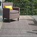 nuLOOM Pinstriped Taliah Indoor/Outdoor Accent Rug 3 x 5 Gray