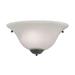 Thomas Lighting 1-Light Wall Sconce in Oil Rubbed Bronze with White Glass