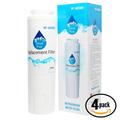 4-Pack Replacement for KitchenAid KFCP22EXMP1 Refrigerator Water Filter - Compatible with KitchenAid 4396395 Fridge Water Filter Cartridge