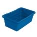 Blue Cross Stack Nesting Tote Tub - 25-1/8 x 16 x 8-1/2 Lot of 6