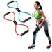 Yoga Gum Fitness Resistance 8 Word Chest Expander Rope Workout Muscle Fitness Rubber Elastic Bands For Sports Exercise