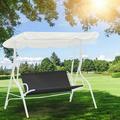 Swing Seat Cover Waterproof Swing Chair Cover Foldable Chair Bench Cover 600D Oxford UV Resistant Swing Seat Furniture Cover Dustproof Swing Chair Canopy for Outdoor Patio Garden