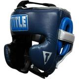 Title Boxing Royalty Leather Training Headgear - Regular - Royal/Navy