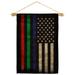 Thin Blue Green Red Line Garden Flag Set Police 13 X18.5 Double-Sided Yard Banner