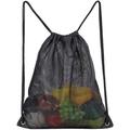 Heavy Duty Mesh Drawstring Bag Sport Equipment Storage Bag for Beach