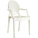 Modern Contemporary Kitchen Dining Armchair White (Outdoor or Indoor)