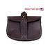 Leather Officers Sam Browne Ammo Pouch for Sam Browne Belt - Dark Brown