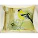 Betsy Drake ZP244 Betsys Goldfinch Throw Pillow- 20 x 24 in.