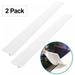 Silicone Gap Cover (2 Pack) Silicone Gap Stopper Kitchen Stove Counter Gap Covers Counters Appliances Dryers Washing Machines(White)