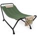 Best Choice Products Outdoor Patio Hammock Bed with Stand Pillow Storage Pockets 500LB Weight Capacity - Green