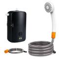 ametoys 2022 Portable Camping Shower OutdoorIndoor Electric Shower with Battery Powr Display 2 Mode 4400mAh USB Rechargeable Fast Charging 8.2ft for Camping Beach Swimming Outdoor Traveling Hiking